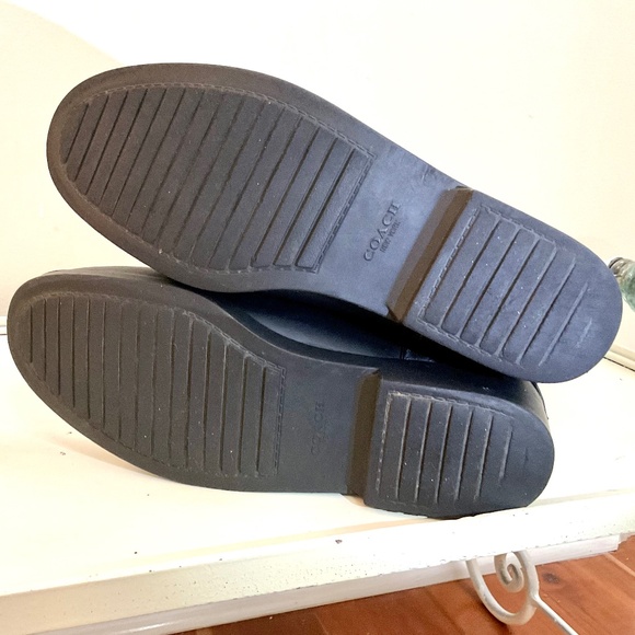 Coach Tristee Back Lace Up Fleece Lined Buffalo Plaid Rain Rubber Boots Size 10B - Picture 7 of 16